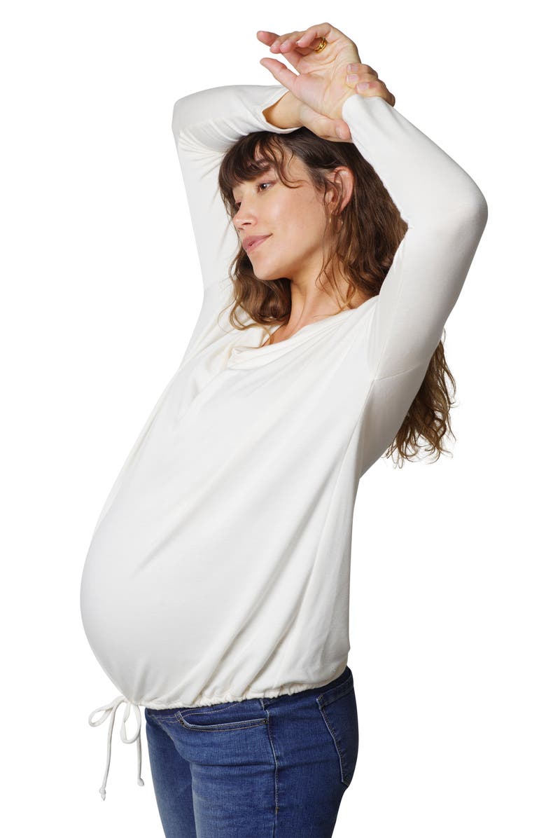 Ingrid & Isabel<sup>®</sup> Drape Maternity Pullover, Alternate, color,