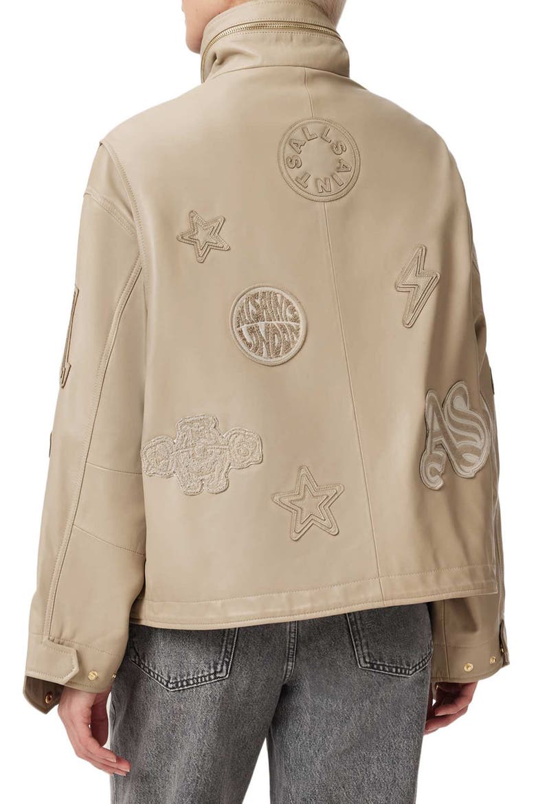Logo Patch Jacket, Alternate, color, TAUPE BROWN