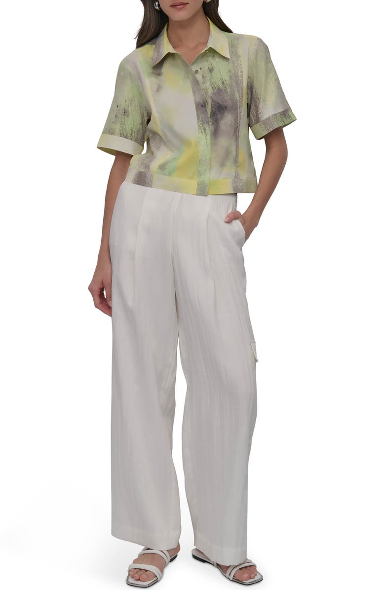 DKNY Print Camp Shirt, Alternate, color, Watercolor Hues
