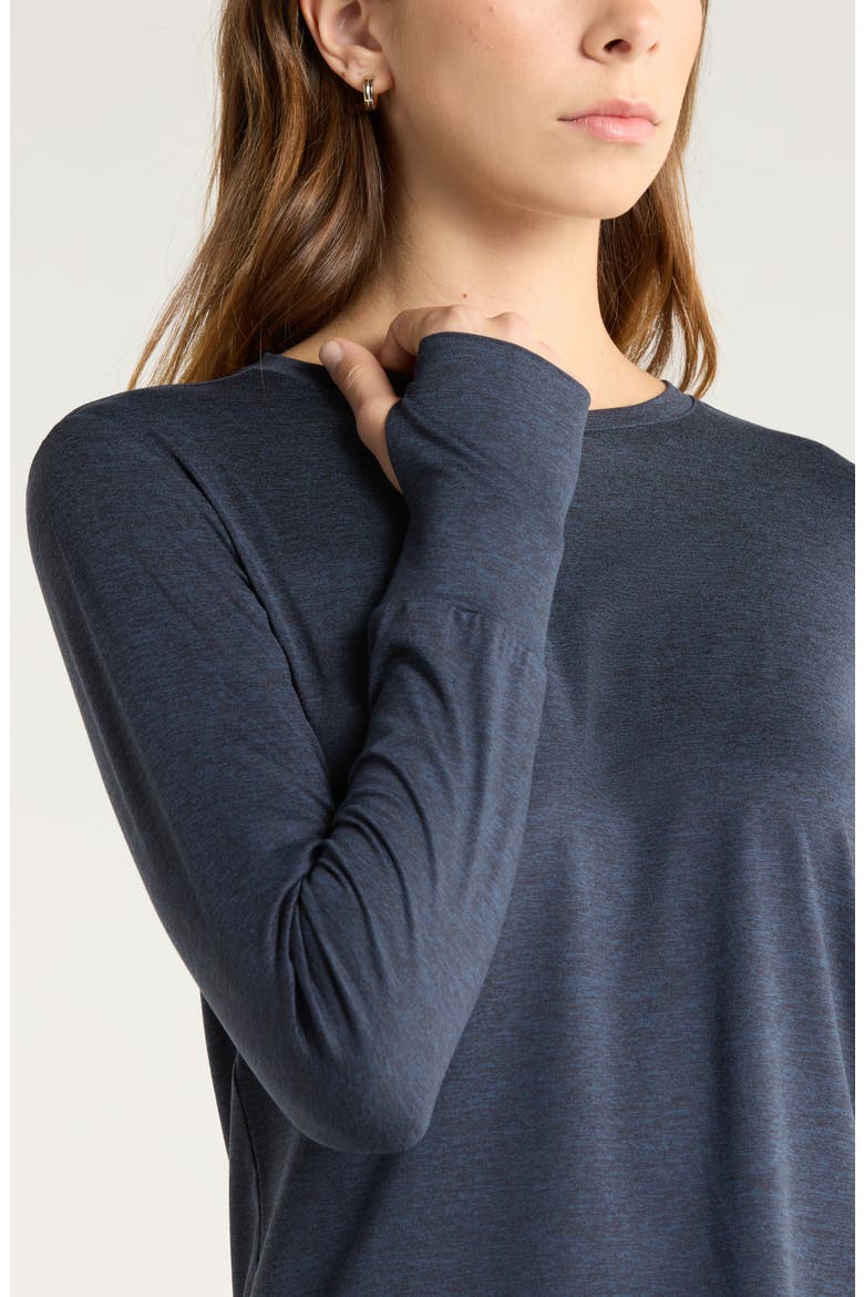 Liana Restore Soft Lite Long Sleeve T-Shirt, Alternate, color, NAVY SAPPHIRE