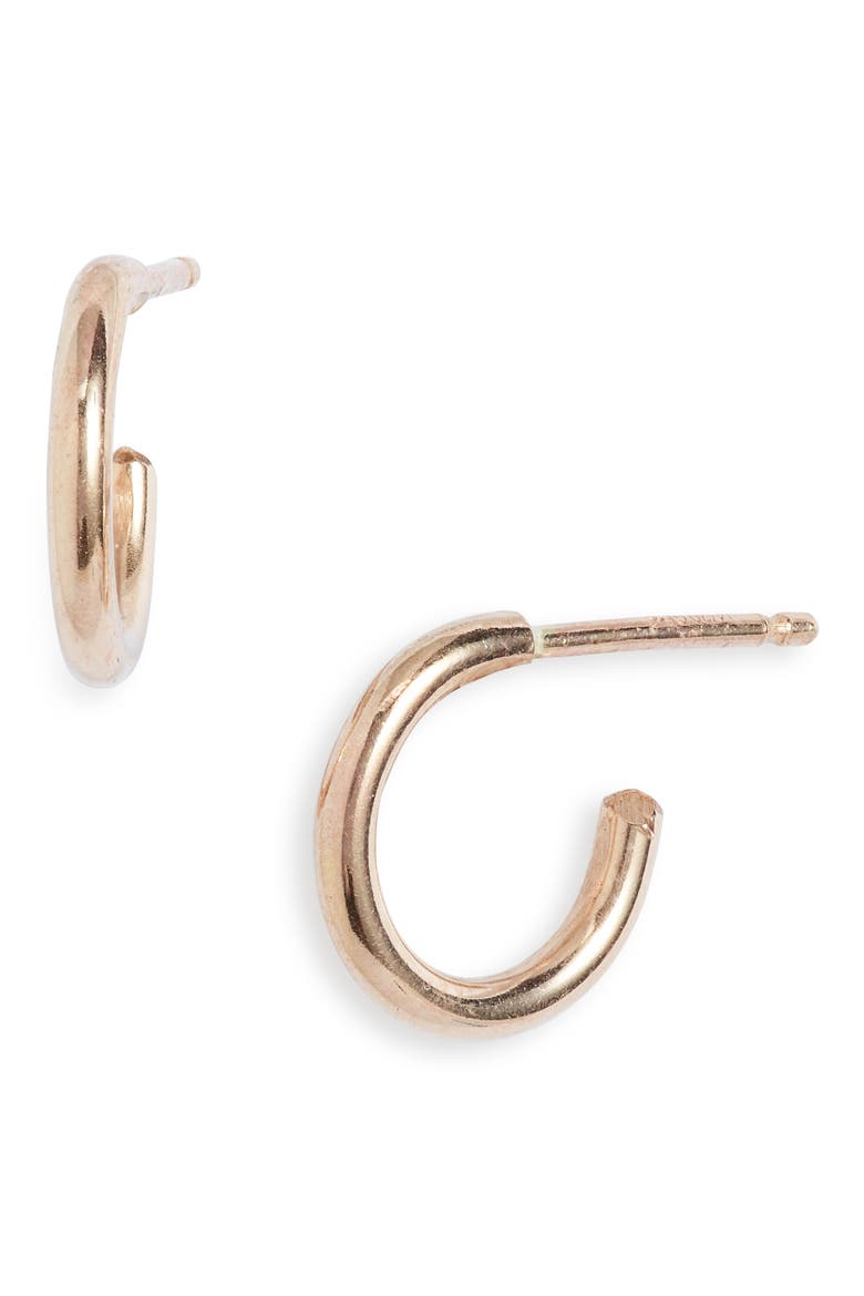 Everyday Hoop Earrings, Main, color, 14K GOLD FILL