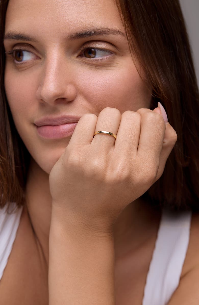 Bony Levy 14K Gold Everyday Smooth Band Ring, Alternate, color, 14K Yellow Gold