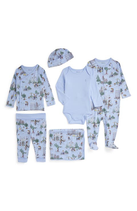 Polo Bear Cotton 6-Piece Gift Set (Baby)