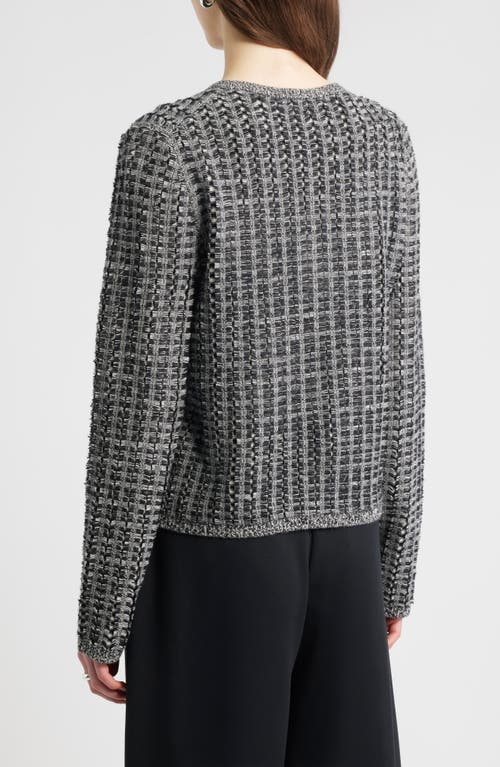 Nordstrom Textured Wool & Cashmere Cardigan In Gray