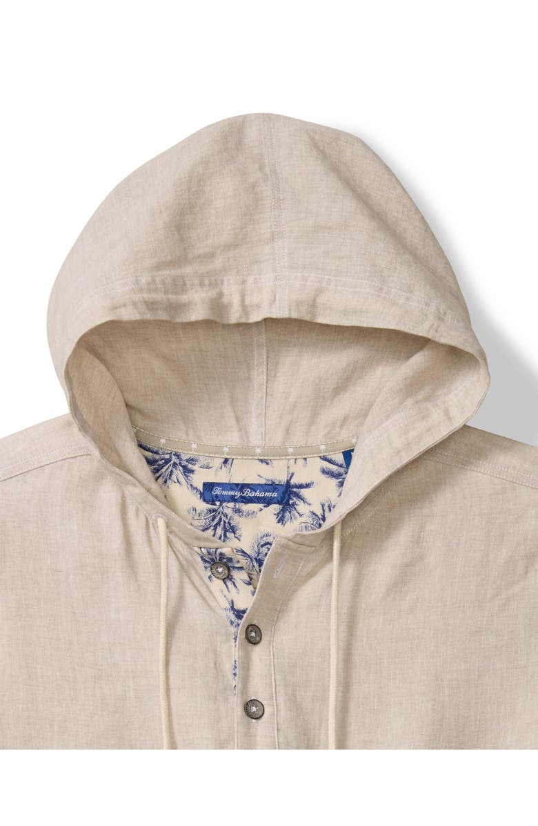 Tommy Bahama Desert Riviera Baja Linen Hoodie, Alternate, color, Natural