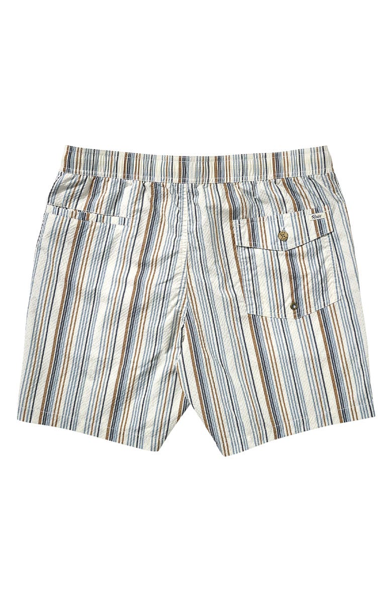 RVCA Exotica Stripe Seersucker Drawstring Shorts, Alternate, color, 