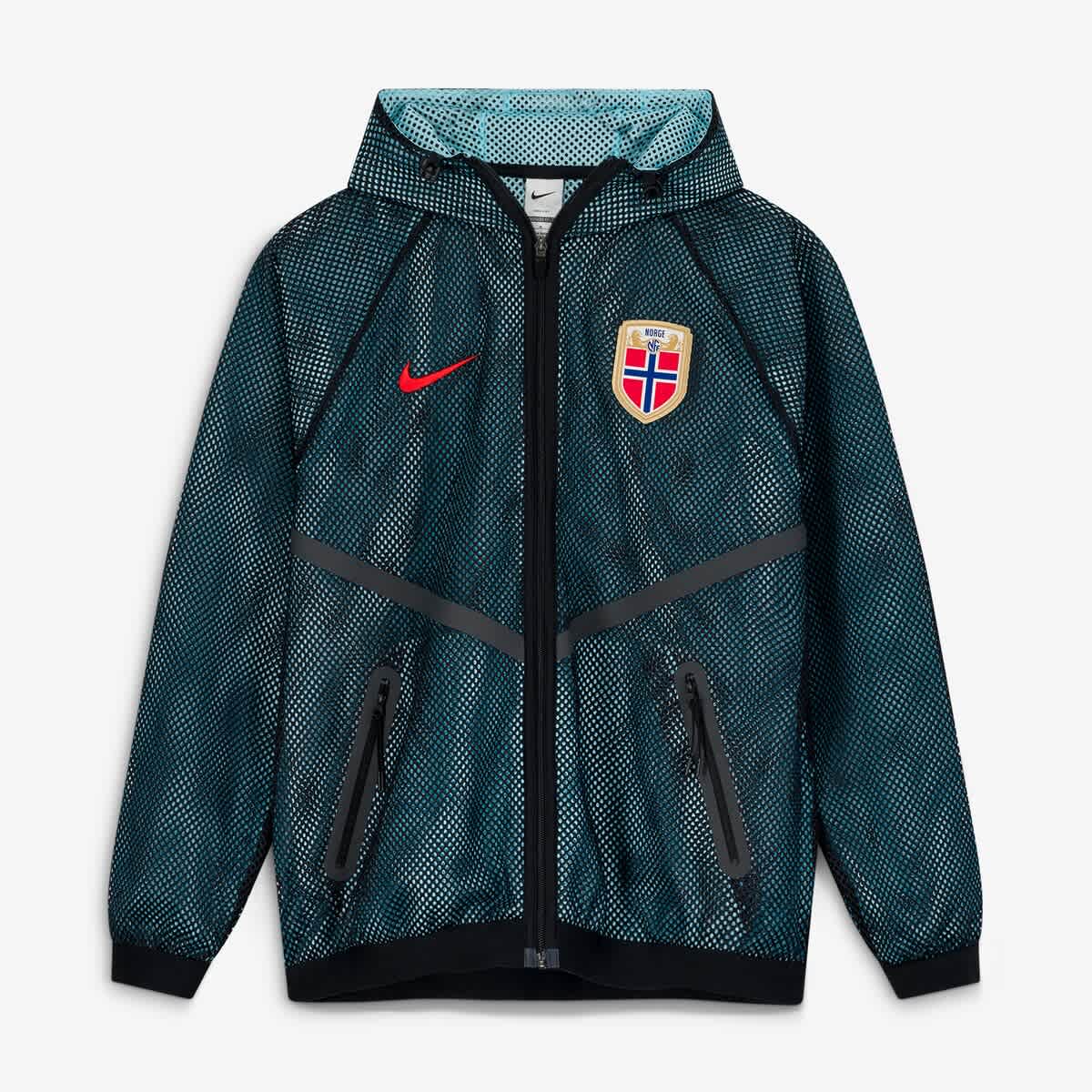 Men's Nike Black Norway National Team 2026 Anthem Mesh Dri-FIT
