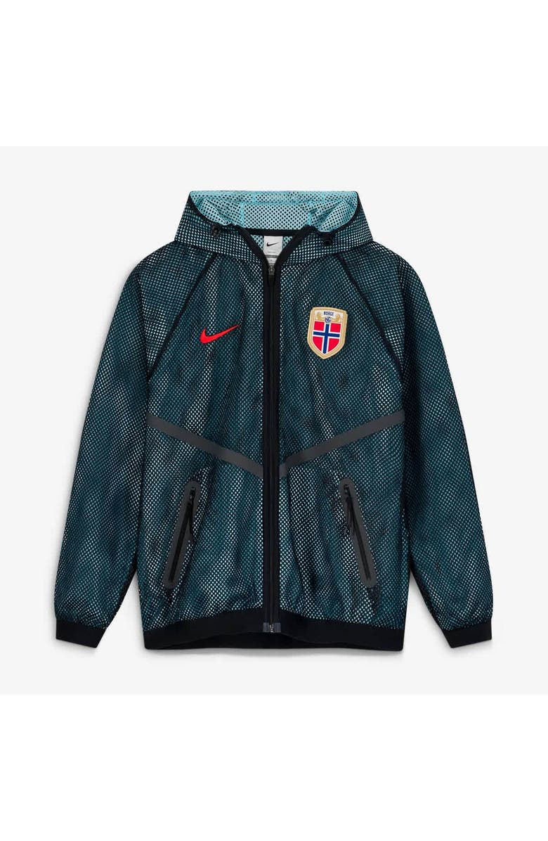 Nike Men's Nike Black Norway National Team 2026 Anthem Mesh Dri-FIT Full-Zip Hooded Jacket, Main, color, Black