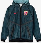 Nike Men's Nike Black Norway National Team 2026 Anthem Mesh Dri-FIT Full-Zip Hooded Jacket