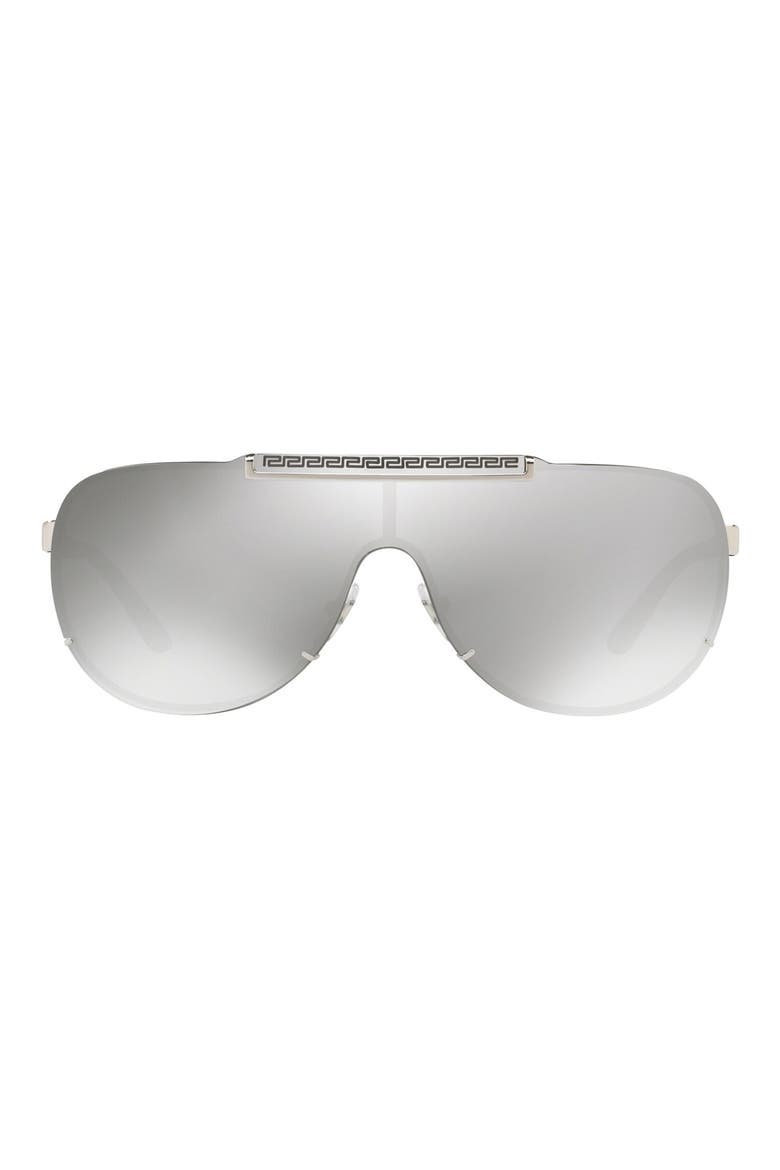 40mm Shield Sunglasses, Main, color, SILVER