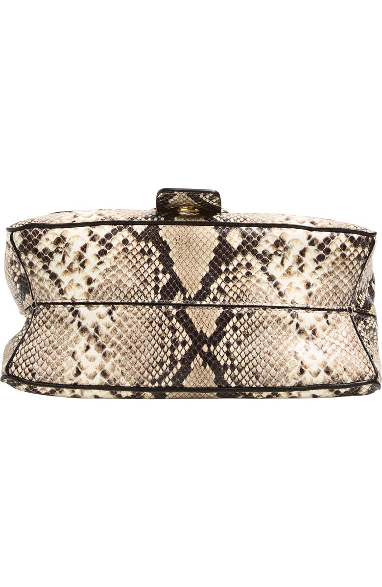 Burberry Small Rider Bag, Alternate, color, Natural/ Dk Brown