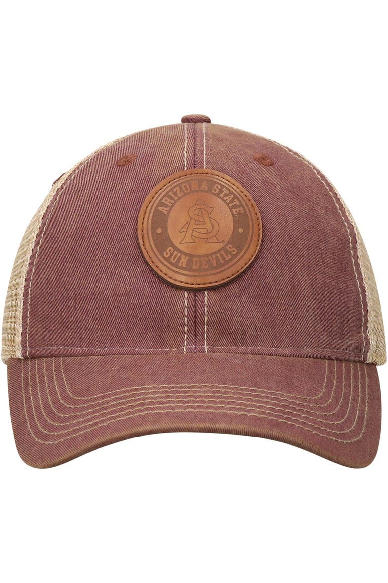 Men's Maroon Arizona State Sun Devils Target Old Favorite Trucker Snapback Hat, Alternate, color, Maroon