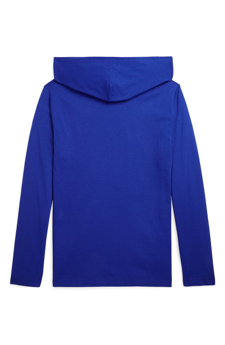 Polo Ralph Lauren Kids' Hooded Long Sleeve Jersey T-Shirt, Alternate, color, 