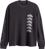AllSaints Incendo Graphic Organic Cotton Long Sleeve T-Shirt