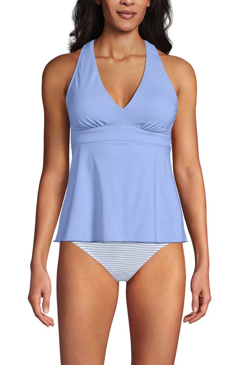 D-Cup V-Neck Racerback Flutter Tankini