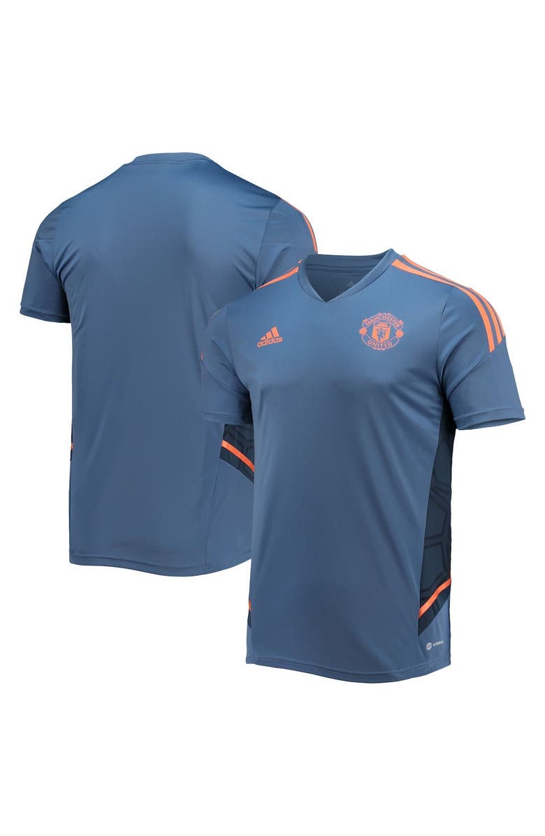 adidas Men's adidas Blue Manchester United Practice Training Jersey, Alternate, color, 