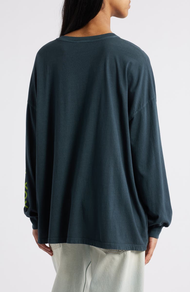 Daydreamer Charli Long Sleeve Cotton T-Shirt, Alternate, color, Vintage Black