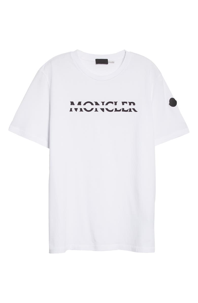 Moncler Men's Strike Out Logo Cotton T-Shirt, Alternate, color, 