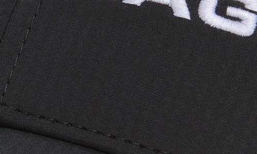 Balenciaga Logo Embroidered Adjustable Baseball Cap In Black