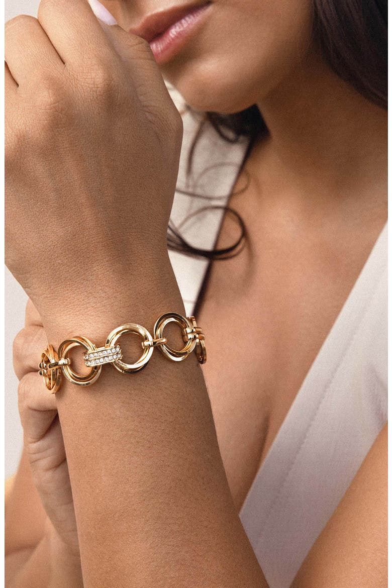 Complete Circle Chain Bracelet, Alternate, color, GOLD