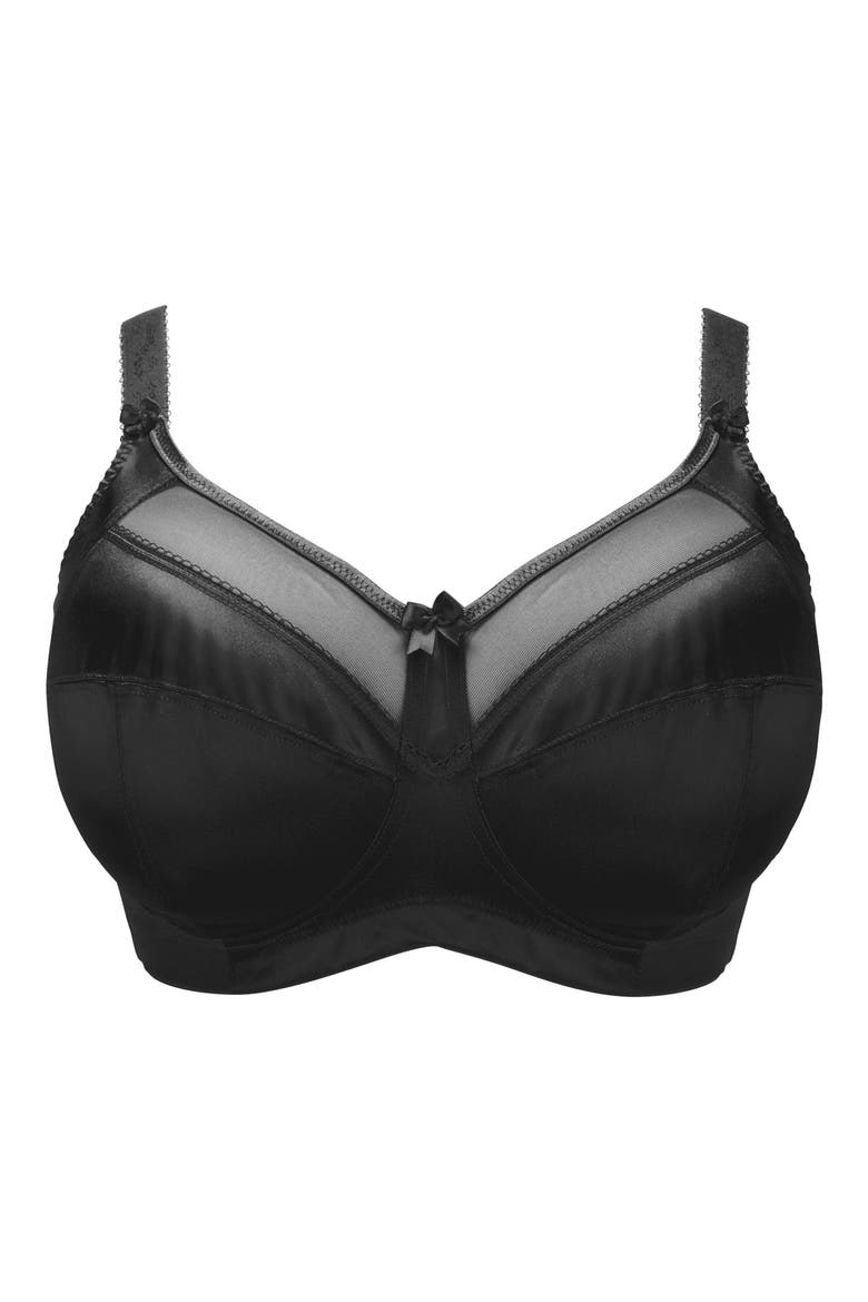 Keira Full Figure Soft Cup Bra, Main, color, BLACK