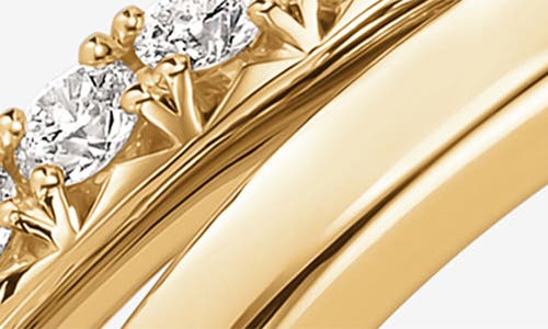 Shop Hearts On Fire Vela French Cut Diamond Ring In Yellow Gold/diamond