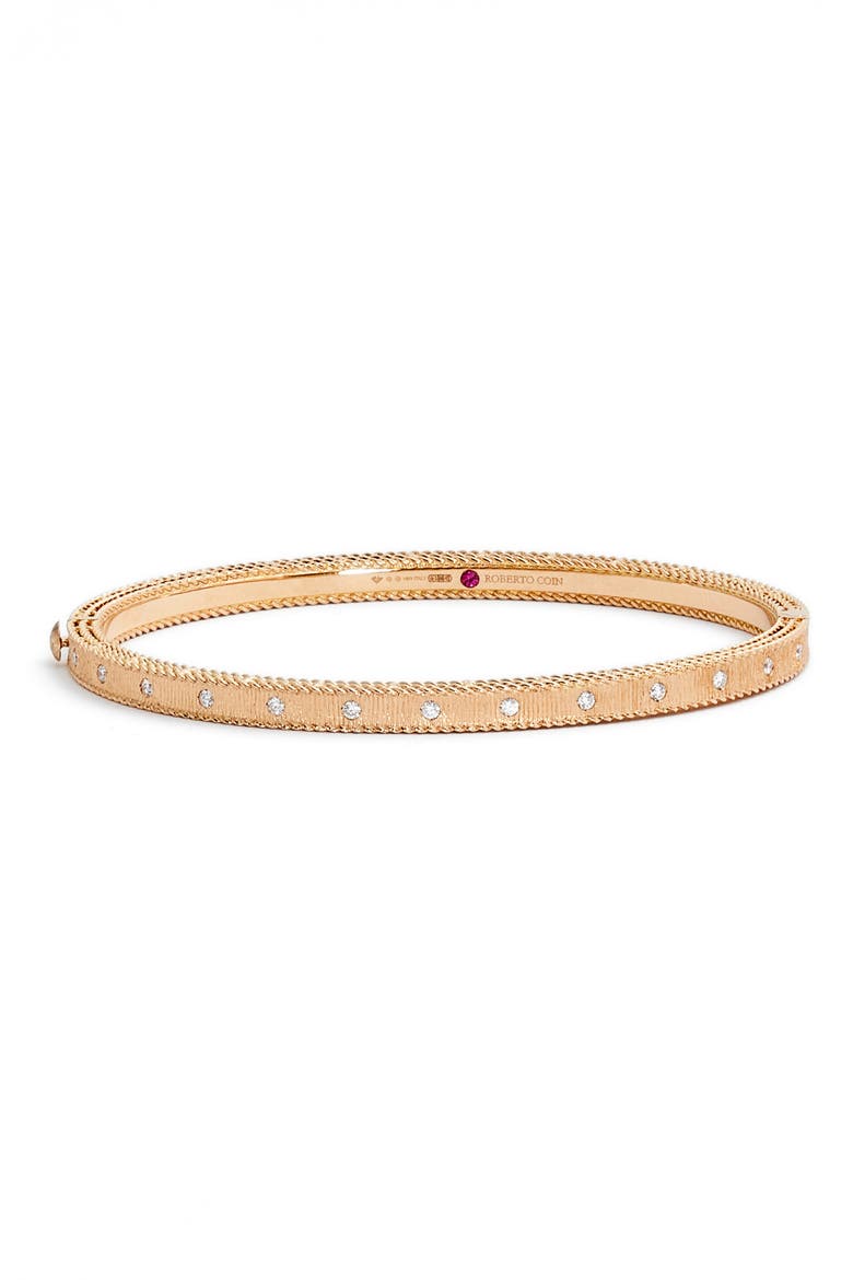 Princess Diamond Bracelet, Main, color, ROSE GOLD