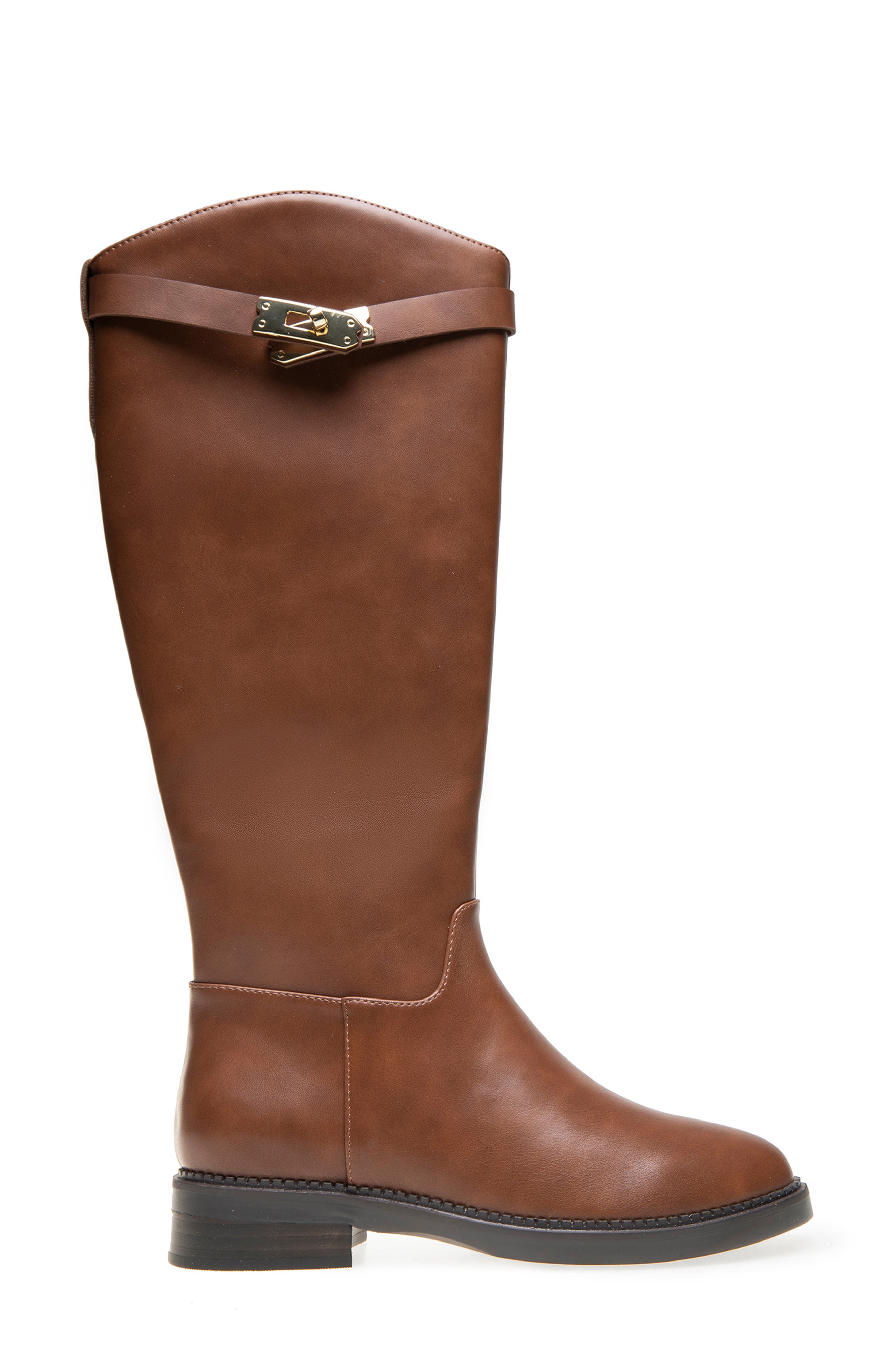 Stacy Riding Boot, Alternate, color, COGNAC PU