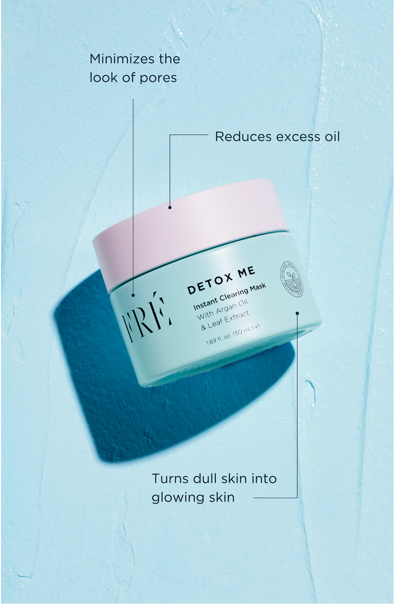 FRÉ Skincare DETOX ME Instant Clearing Mask, Alternate, color, Sky Blue