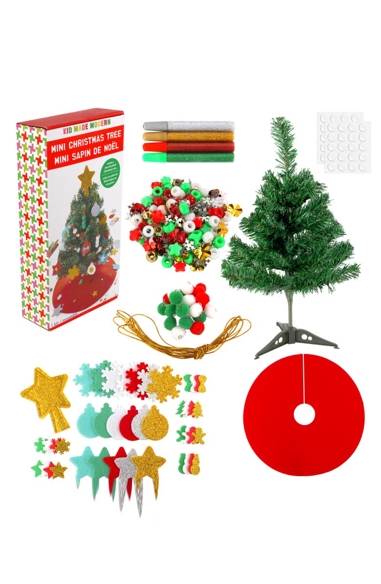 Kid Made Modern Mini Christmas Tree Kit, Alternate, color, Multi
