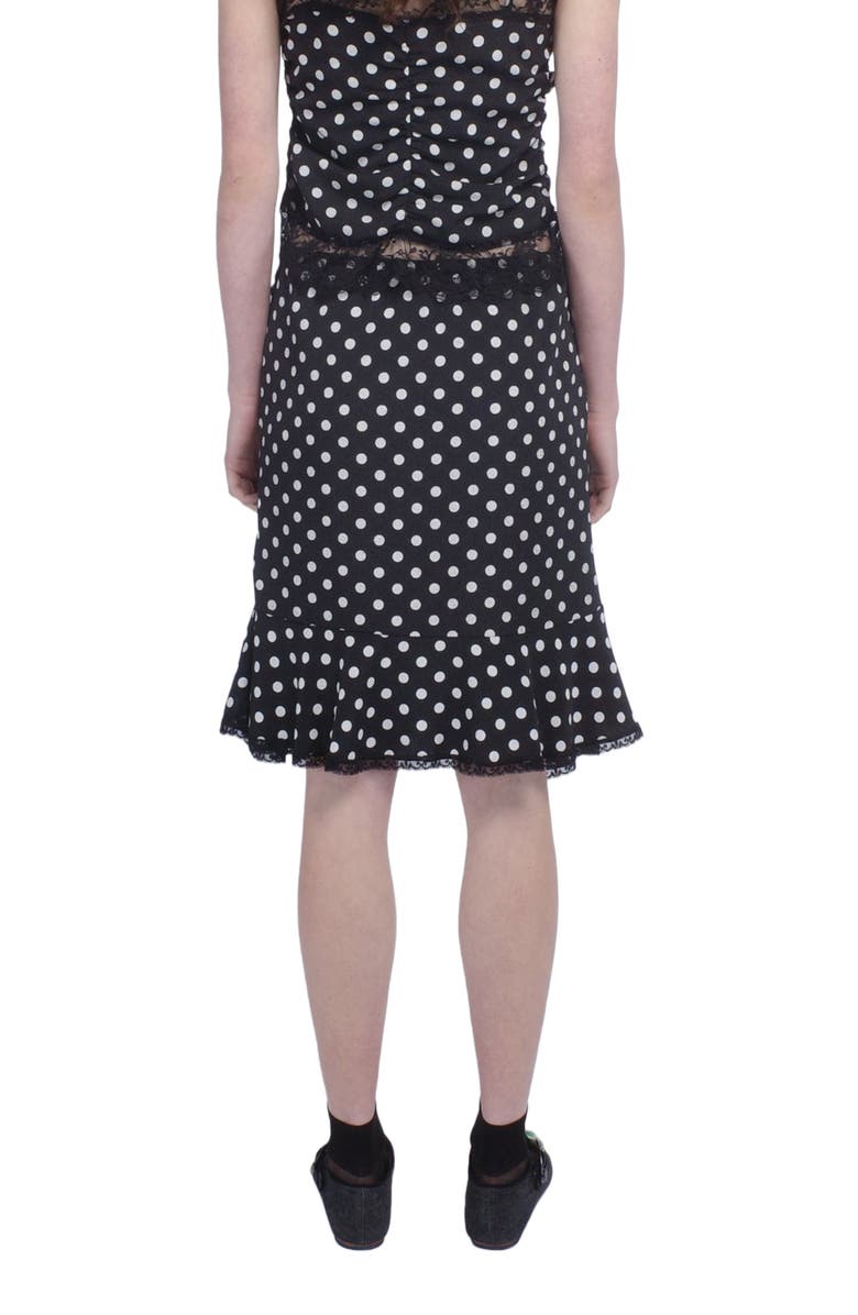 Anna Sui Polka Dot Ruched Skirt, Alternate, color, 