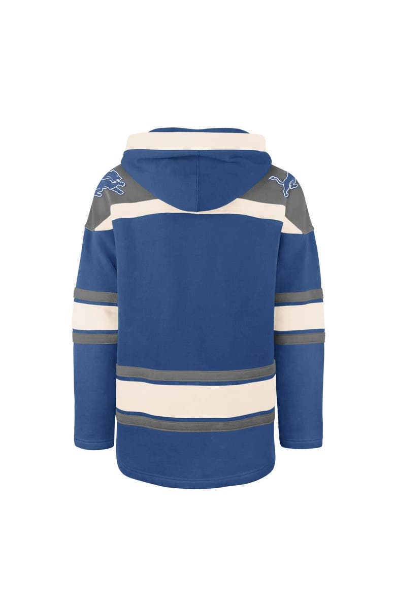 '47 Men's '47  Blue Detroit Lions Superior Lacer Hoodie, Alternate, color, Blue