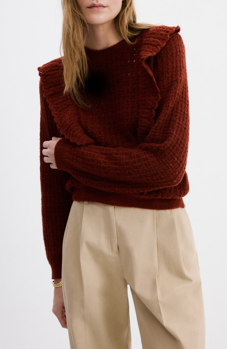 MANGO Openwork Sweater, Main, color,