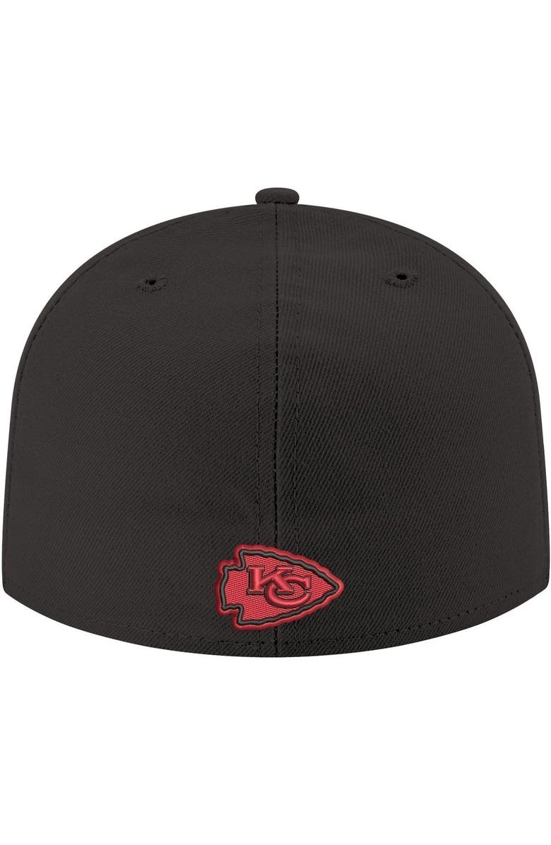 New Era Men's New Era Black Kansas City Chiefs Omaha Kingdom 59FIFTY Fitted Hat, Alternate, color, Black