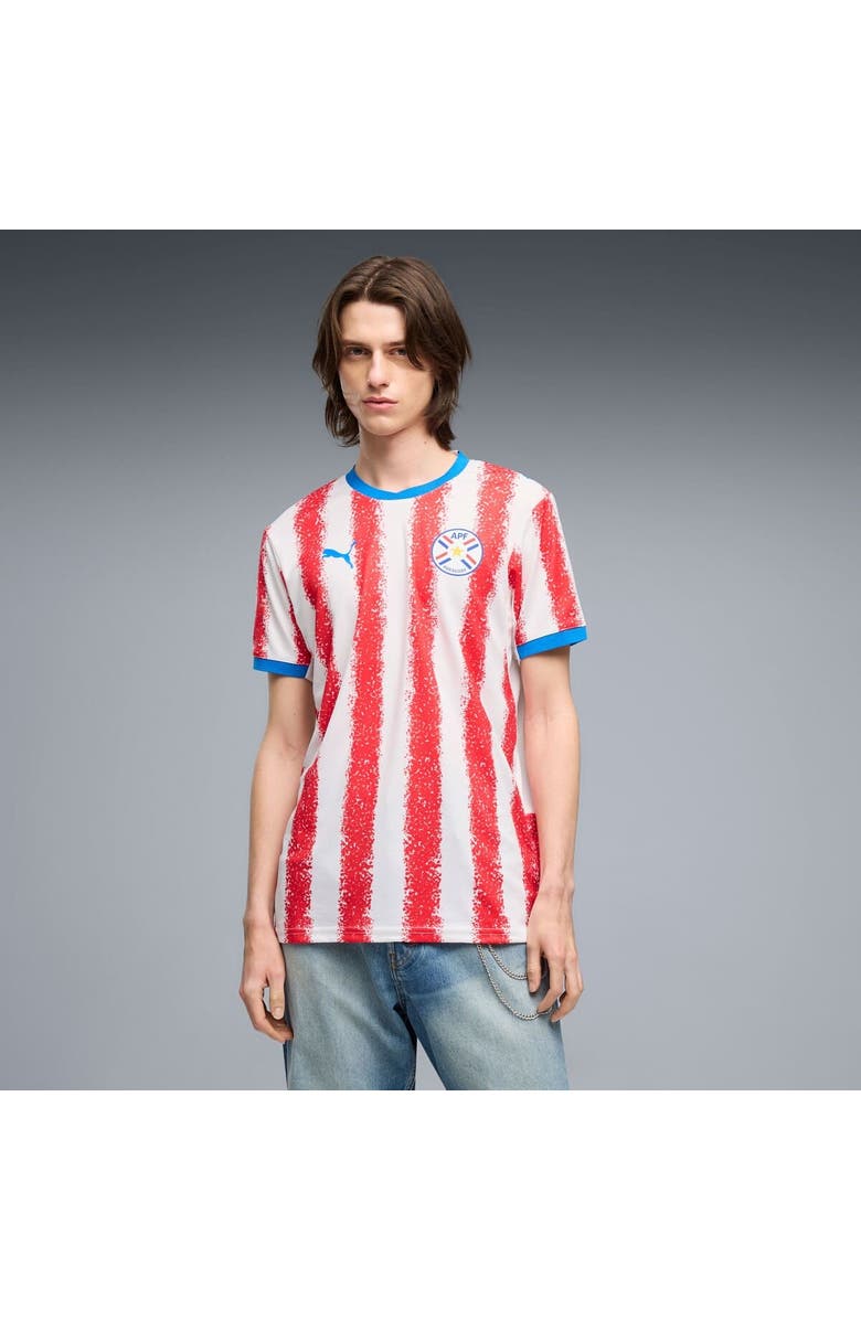PUMA Men's Puma White Paraguay National Team 2026 Home Replica Jersey, Main, color, White