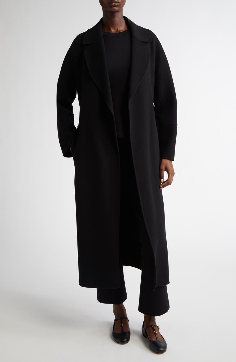 Max Mara Estri Stretch Jersey Ankle Pants, Alternate, color, Black