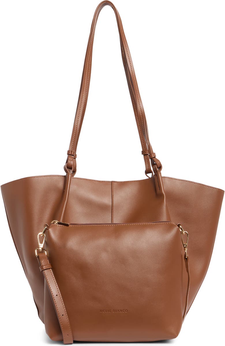 Melie Bianco Lydia Tote Bag, Alternate, color, Saddle