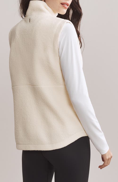 Shop Rhone Aloft Fleece Vest In Cream