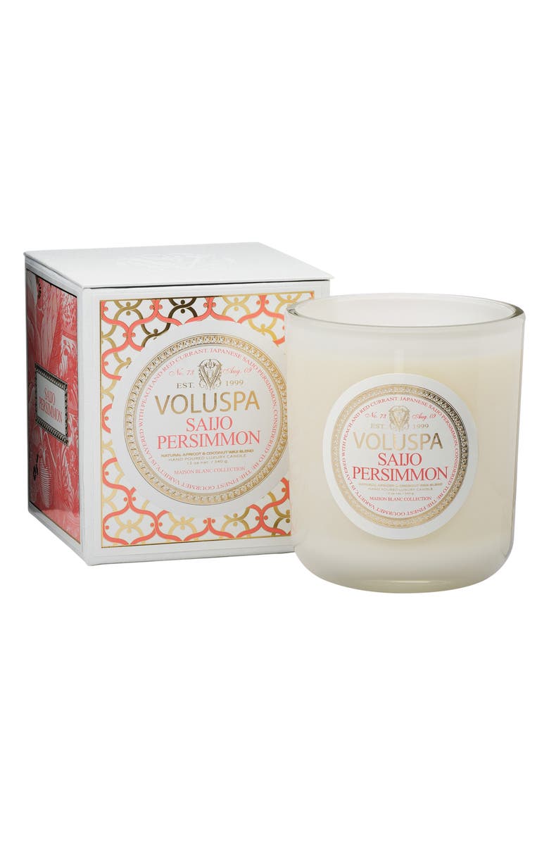 Voluspa Maison Blanc Saijo Persimmon Classic Maison Candle, Alternate, color,