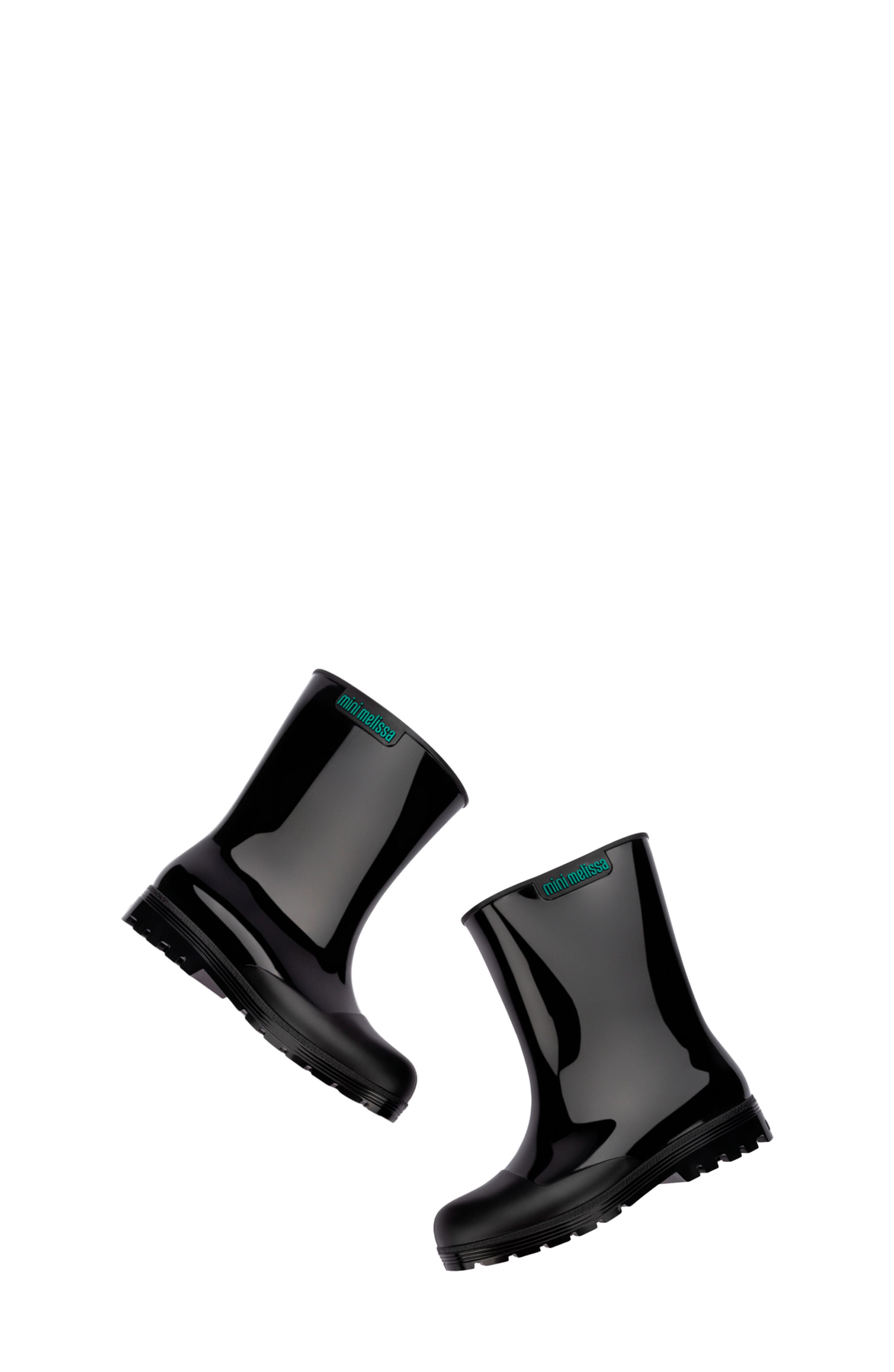 Melissa Kids' Welly Rain Boot, Alternate, color, Black