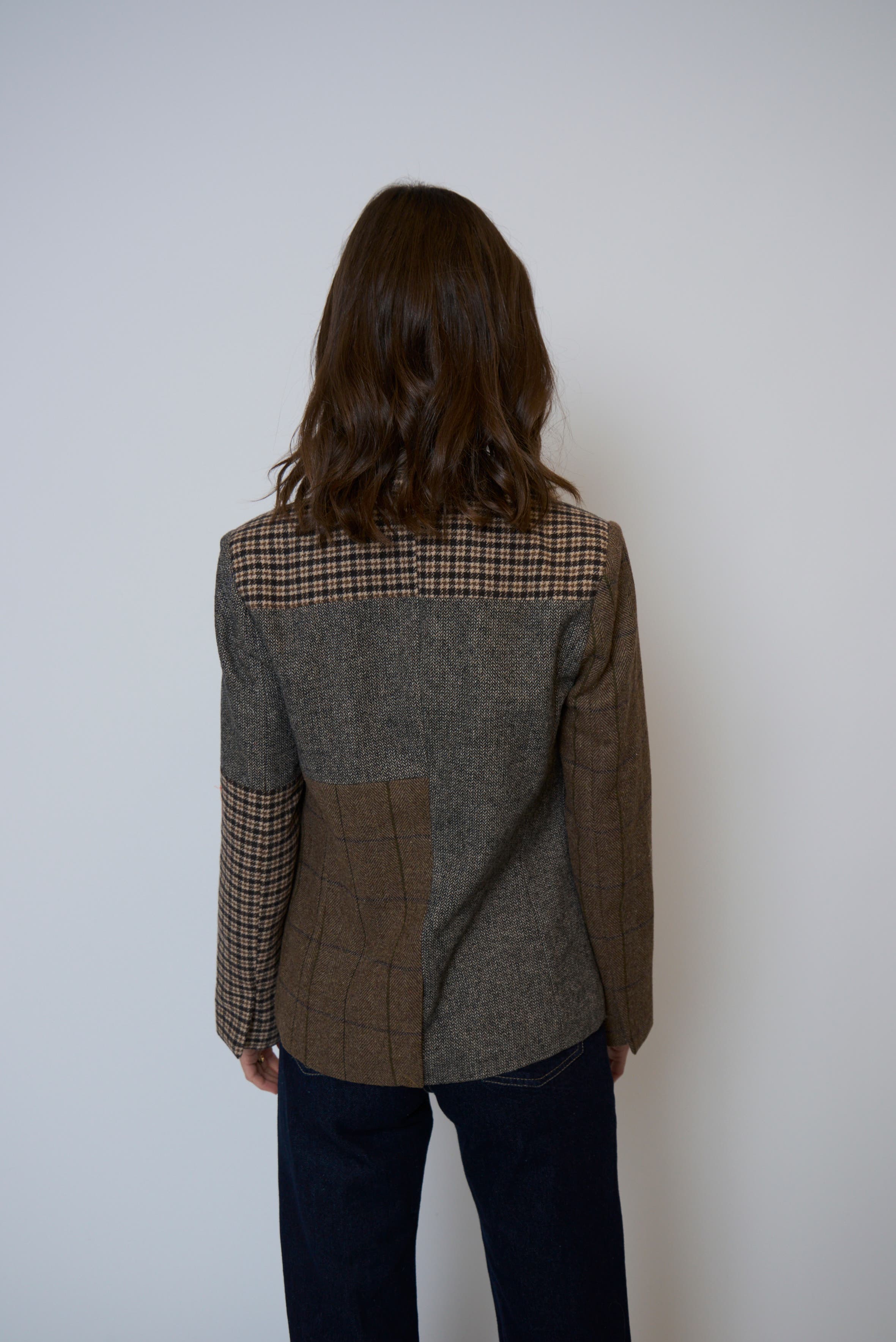 Central Park West Raven Patchwork Riding Jacket (Women) | Nordstrom