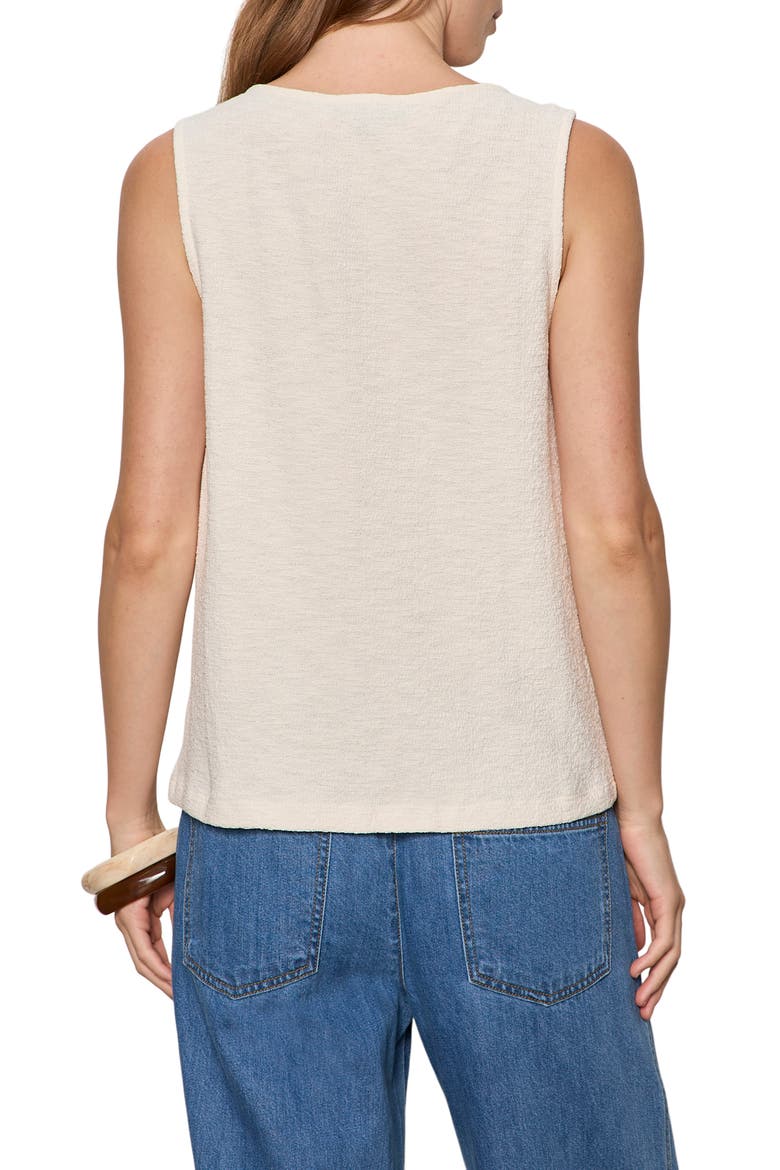 Easy Textured Vest, Alternate, color, COLLAGEN WHITE