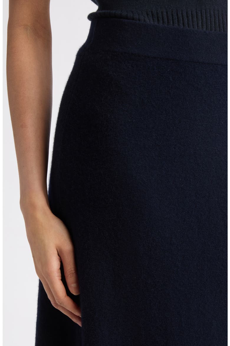 Torie Cashmere Sweater Skirt, Alternate, color, NAVY