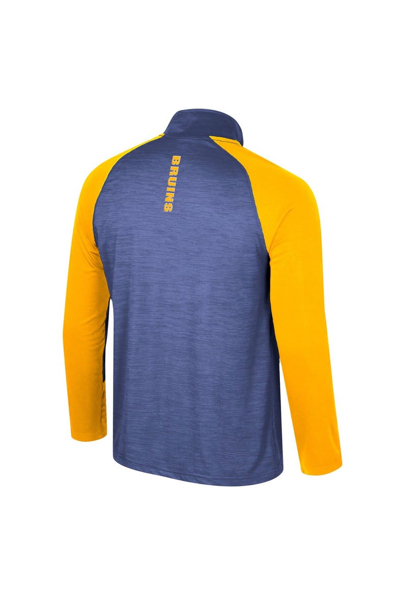 Men's Colosseum Blue UCLA Bruins Langmore Raglan Quarter-Zip Top, Alternate, color, Blue