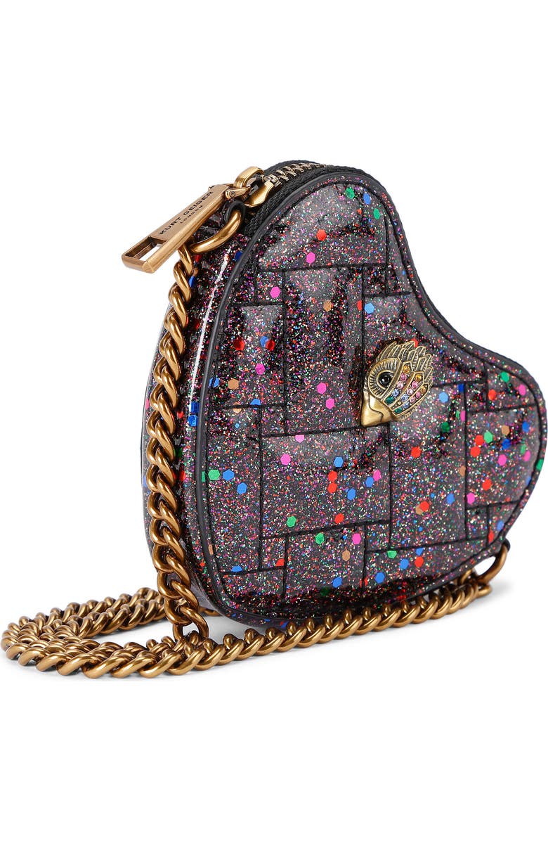 Kurt Geiger London Micro Heart Quilted Crossbody Bag, Alternate, color,