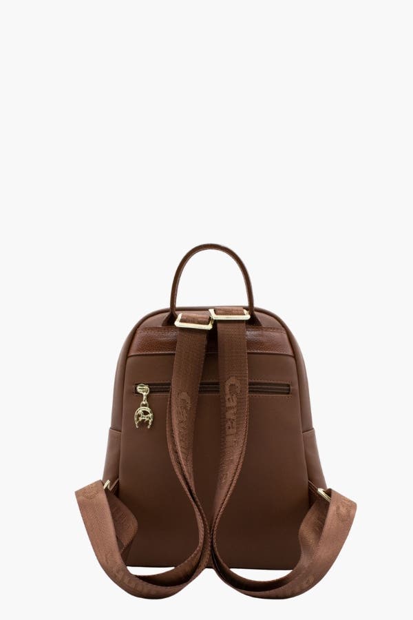 Ciao Bella 249 Backpack, Alternate, color, Camel Brown / Beige / White