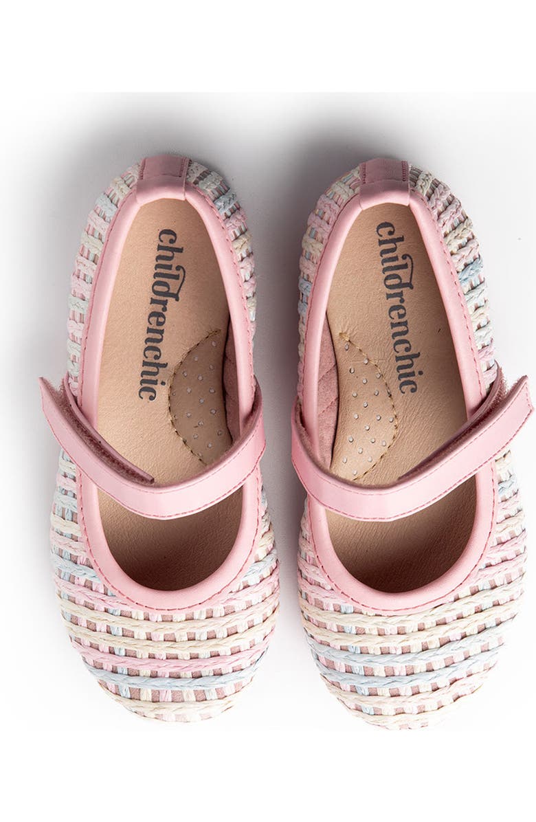 CHILDRENCHIC Kids' Iris Rainbow Mary Jane Flat, Alternate, color, Rainbow