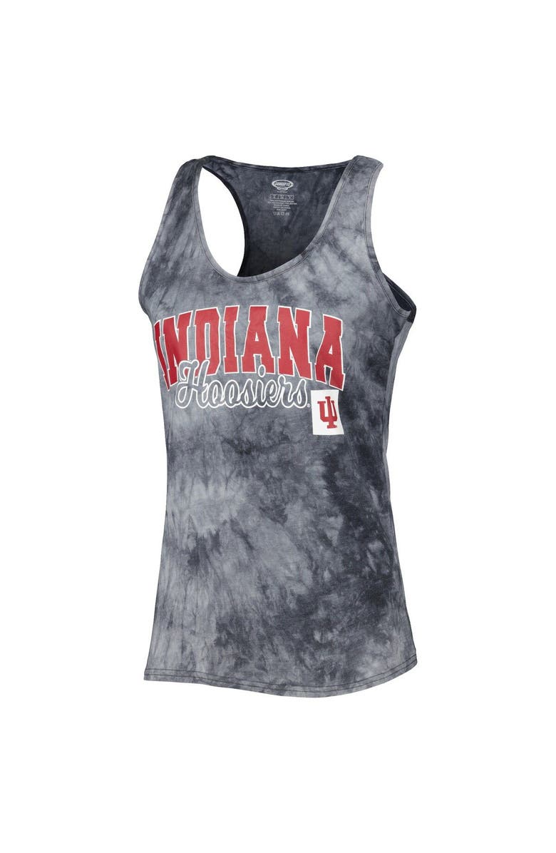 CONCEPTS SPORT Women's Concepts Sport Charcoal Indiana Hoosiers Billboard Tie-Dye Tank and Shorts Sleep Set, Alternate, color, Charcoal