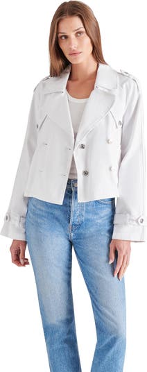 Sirus Crop Denim Trench Coat