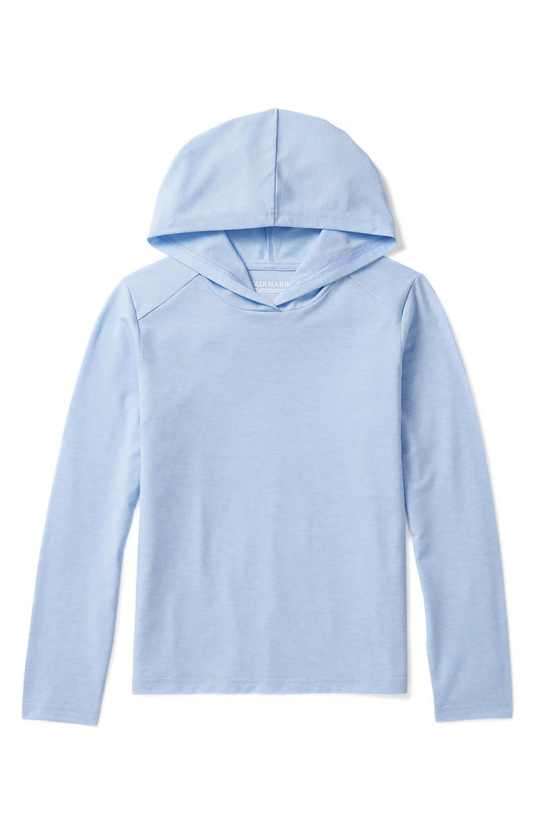 Fair Harbor Kids' SeaBreeze Performance Hoodie, Main, color, Blue Glow